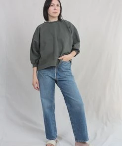 Rachel Comey Shirts And Blouses Fond Sweatshirt Dark Olive