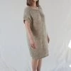 Lauren Manoogian Dresses Handknit U Neck Dress Sepia