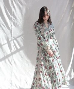 Natalie Martin Dresses Fiore Maxi Dress Vintage Flowers Lavender