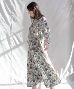 Natalie Martin Dresses Fiore Maxi Dress Vintage Flowers Lavender