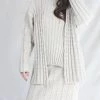 Lauren Manoogian Bubble Rib Cardigan Plaster