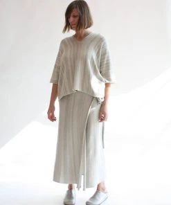 Lauren Manoogian Horizontal Sarong Marl Stripe