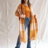 Misha & Puff Accessories Plaid Blanket Shawl Marigold