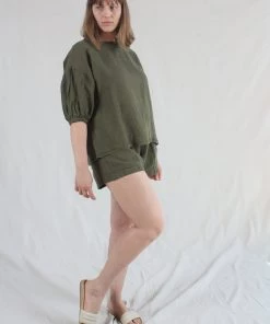 Apiece Apart Shorts Trail Short Olive Branch