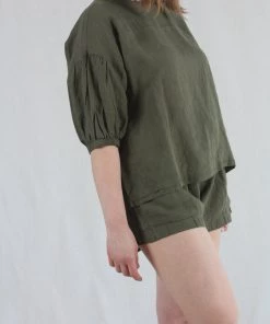 Apiece Apart Shorts Trail Short Olive Branch