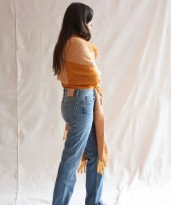 Misha & Puff Accessories Plaid Blanket Shawl Marigold