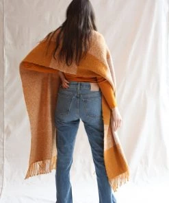 Misha & Puff Accessories Plaid Blanket Shawl Marigold 17 Misha & Puff Accessories Plaid Blanket Shawl Marigold