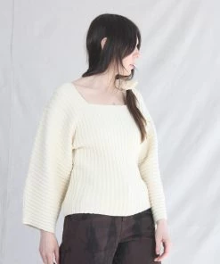 Mara Hoffman Sweaters Jocelyn Sweater Cream