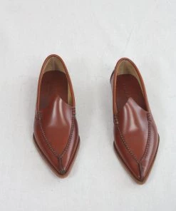 Hereu Babutxa Pointy Babouche Loafer Tan