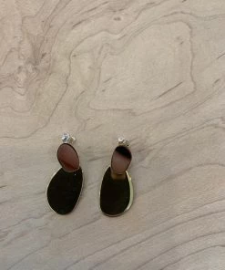 Modern Weaving Mini Ellipse Earrings Jewelry