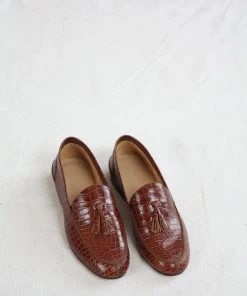 Caron Callahan Vidal Loafer Faux Croc Shoes