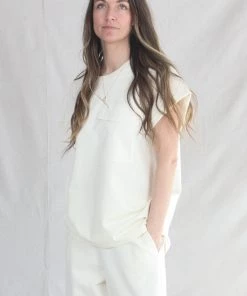 Rodebjer New Arrivals Nora Top Pearl