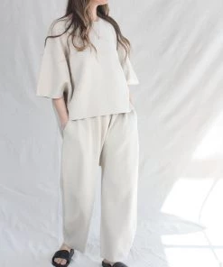 Lauren Manoogian New Arrivals Interlock Panel Top Cement