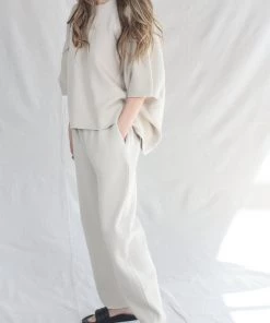 Lauren Manoogian New Arrivals Interlock Taper Pants Cement