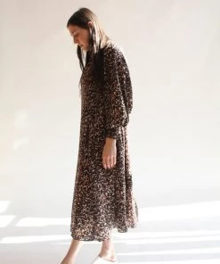 No.6 Dresses Reid Dress Brown Jungle