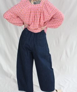 Cordera Curved Leg Pants Denim