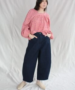 Cordera Curved Leg Pants Denim