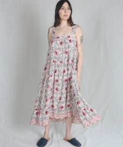 Natalie Martin Jasmine Dress Vintage Flowers Cream