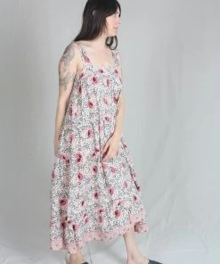 Natalie Martin Jasmine Dress Vintage Flowers Cream