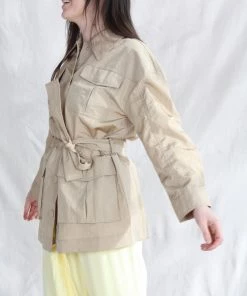 Rodebjer New Arrivals Luci Nylon Jacket Smoky Taupe