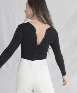 Rodebjer Gardenia Bodysuit Black