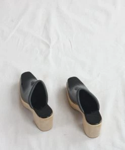 Rachel Comey Salta Clog Black Patent Croc Shoes