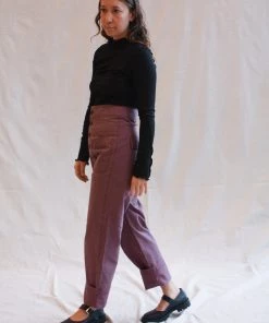 Caron Callahan Emily Pant Mulberry Canvas Pants
