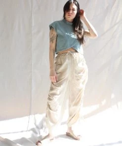 Lauren Manoogian New Arrivals Ruche Pants Sandstone