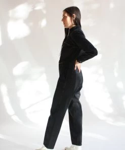 Apiece Apart Utility Jumpsuit Washed Black