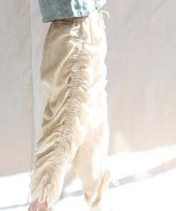 Lauren Manoogian New Arrivals Ruche Pants Sandstone