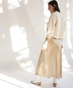 Shaina Mote Skirts Naropa Skirt Champagne
