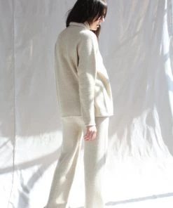 Lauren Manoogian Horizontal Turtleneck Ecru Sweaters