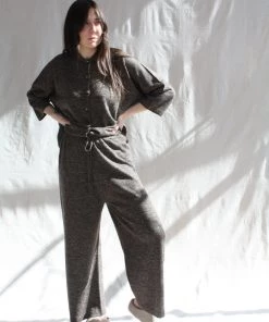 Lauren Manoogian Facil Pant Blackened Flax Pants