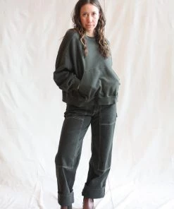 No.6 Smith Sweatshirt Olive Sale