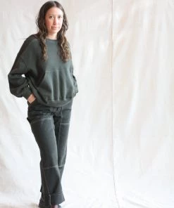 No.6 Smith Sweatshirt Olive Sale