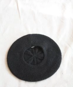Micaela Greg Felted Alpaca Beret Black Accessories