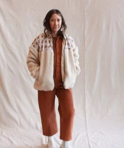 Rhoan Webshop 10 No.6 Jackets Kelli Jacket Bone And White Tan Trellis Floral