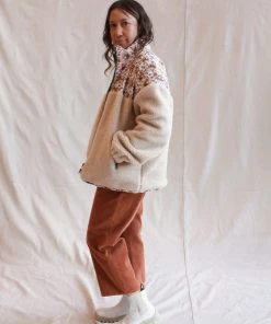 No.6 Jackets Kelli Jacket Bone And White Tan Trellis Floral 10 No.6 Jackets Kelli Jacket Bone And White Tan Trellis Floral