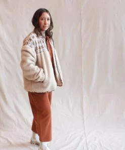 No.6 Jackets Kelli Jacket Bone And White Tan Trellis Floral