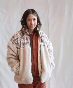 No.6 Jackets Kelli Jacket Bone And White Tan Trellis Floral 13 No.6 Jackets Kelli Jacket Bone And White Tan Trellis Floral