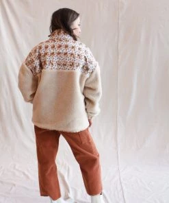 No.6 Jackets Kelli Jacket Bone And White Tan Trellis Floral 11 No.6 Jackets Kelli Jacket Bone And White Tan Trellis Floral