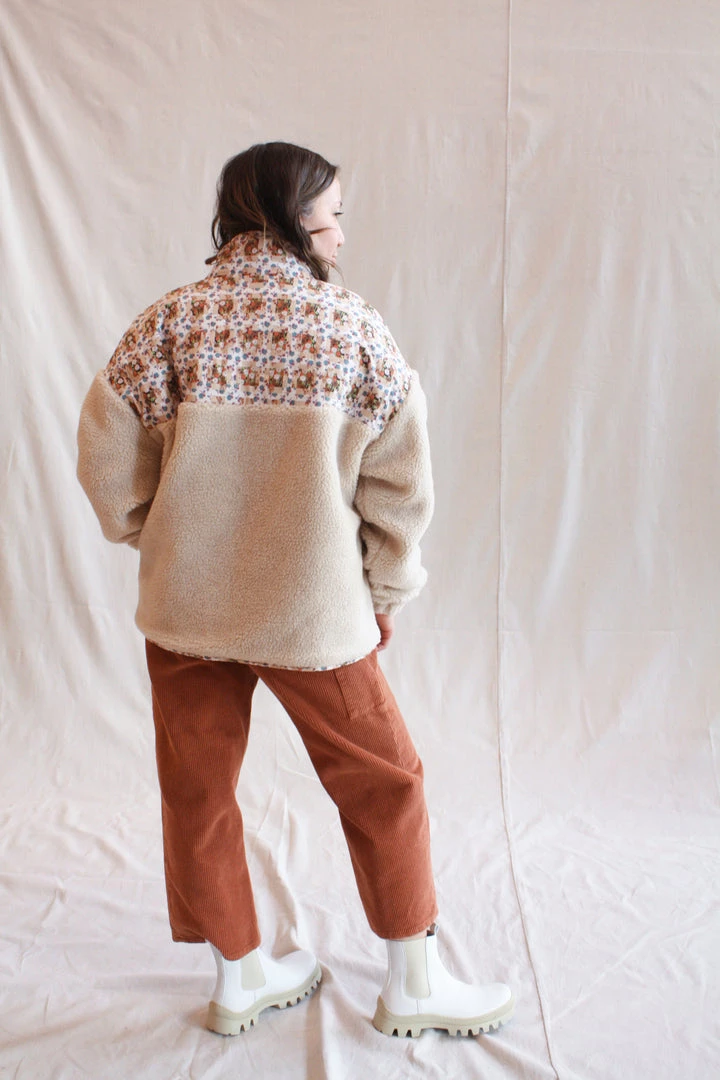 No.6 Jackets Kelli Jacket Bone And White Tan Trellis Floral 6 No.6 Jackets Kelli Jacket Bone And White Tan Trellis Floral