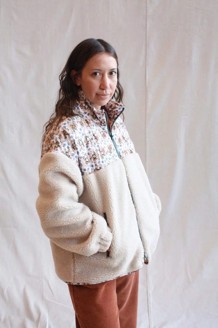 No.6 Jackets Kelli Jacket Bone And White Tan Trellis Floral 7 No.6 Jackets Kelli Jacket Bone And White Tan Trellis Floral