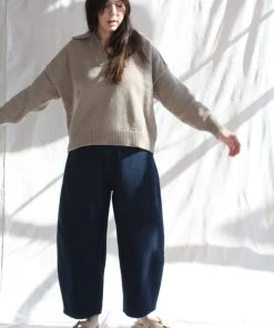 Cordera Sweaters Cotton Polo Sweater Cobblestone 10 Cordera Sweaters Cotton Polo Sweater Cobblestone