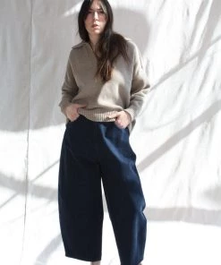 Cordera Sweaters Cotton Polo Sweater Cobblestone