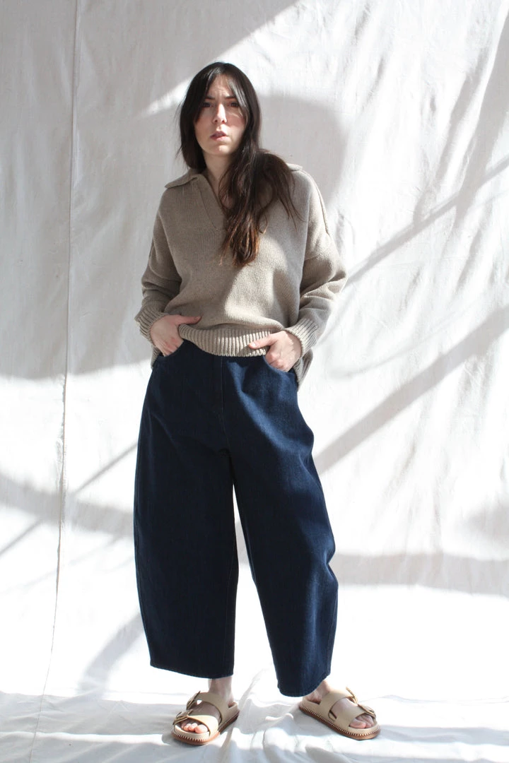 Cordera Sweaters Cotton Polo Sweater Cobblestone 3 Cordera Sweaters Cotton Polo Sweater Cobblestone