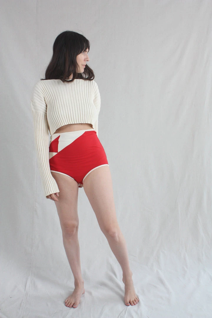 Carleen Bird In The Air Housepants Red 3 Carleen Bird In The Air Housepants Red