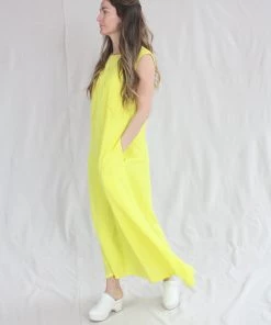 Rachel Comey New Arrivals Vallejo Dress Citron