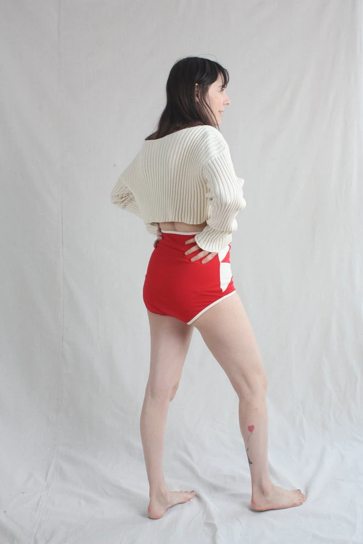 Carleen Bird In The Air Housepants Red 7 Carleen Bird In The Air Housepants Red