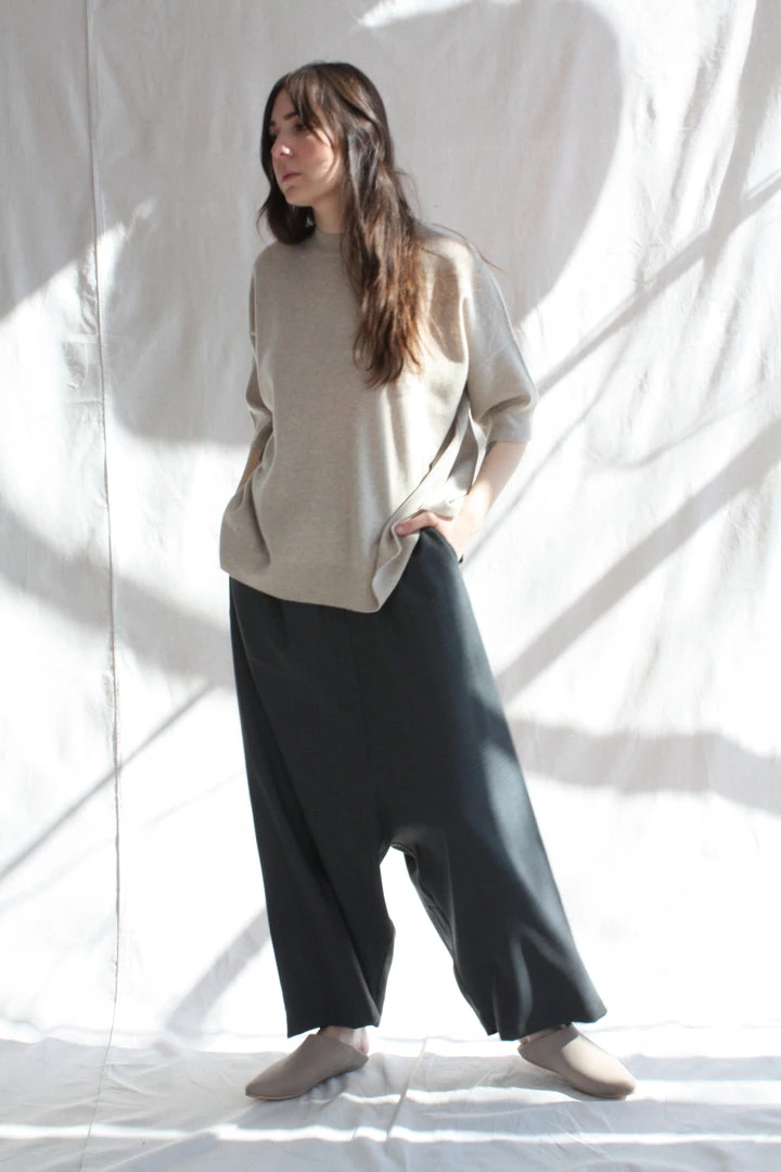 Cordera Pants Tailoring Harem Pant Grey 4 Cordera Pants Tailoring Harem Pant Grey